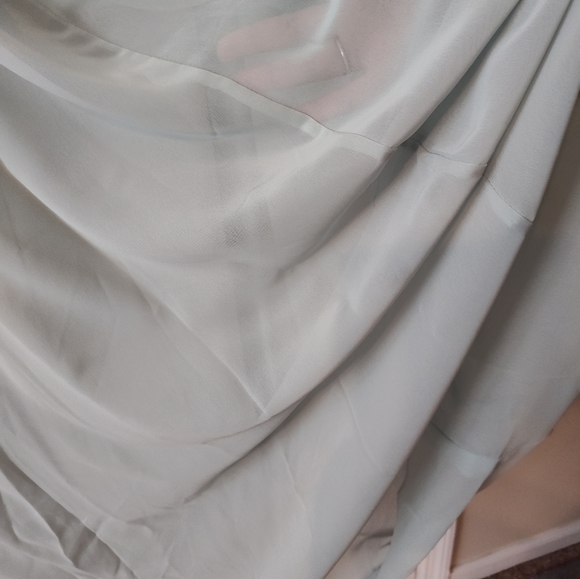 Alfred Angelo Viola Sage Green Bridesmaid/Prom Dress NWT Size 16 Halter Top - Picture 7 of 9